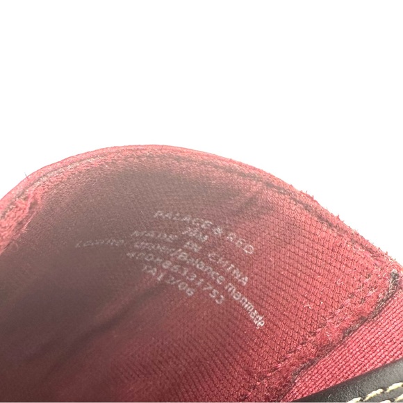 Liz Claiborne Villager Leather Slip-On Sandals Palace Red Women’s Size 7.5 - Picture 2 of 5